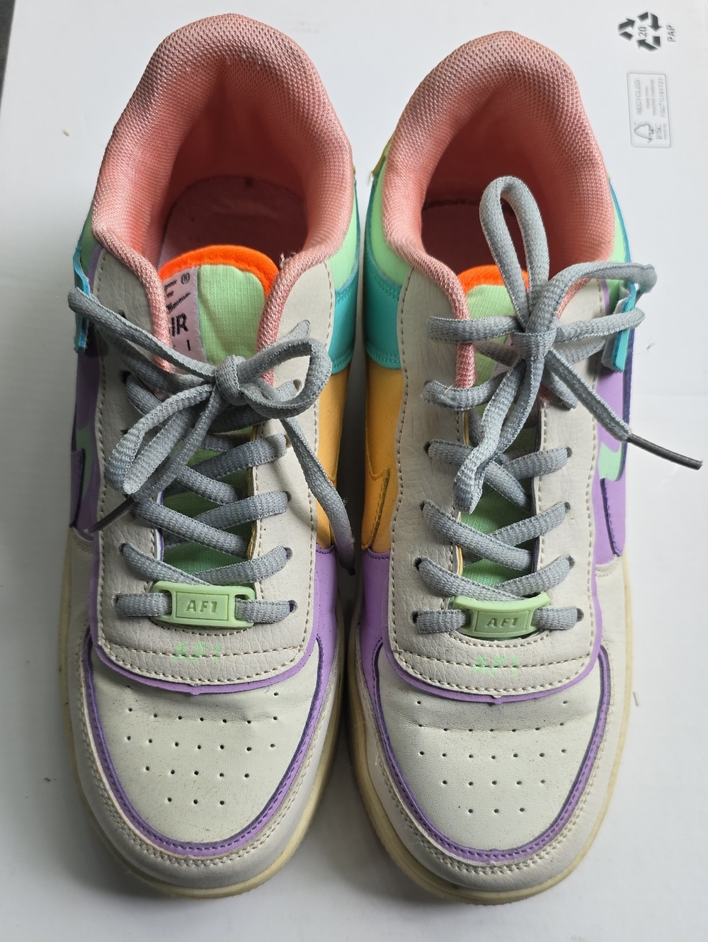 Nike Women's Colorblock Sneakers — Cream, Purple, Mint, Pink, Yellow, Orange